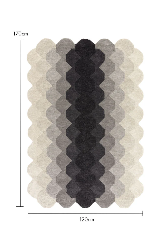 Hexagonal Ombre Rug - 3 Sizes Available - Image 10