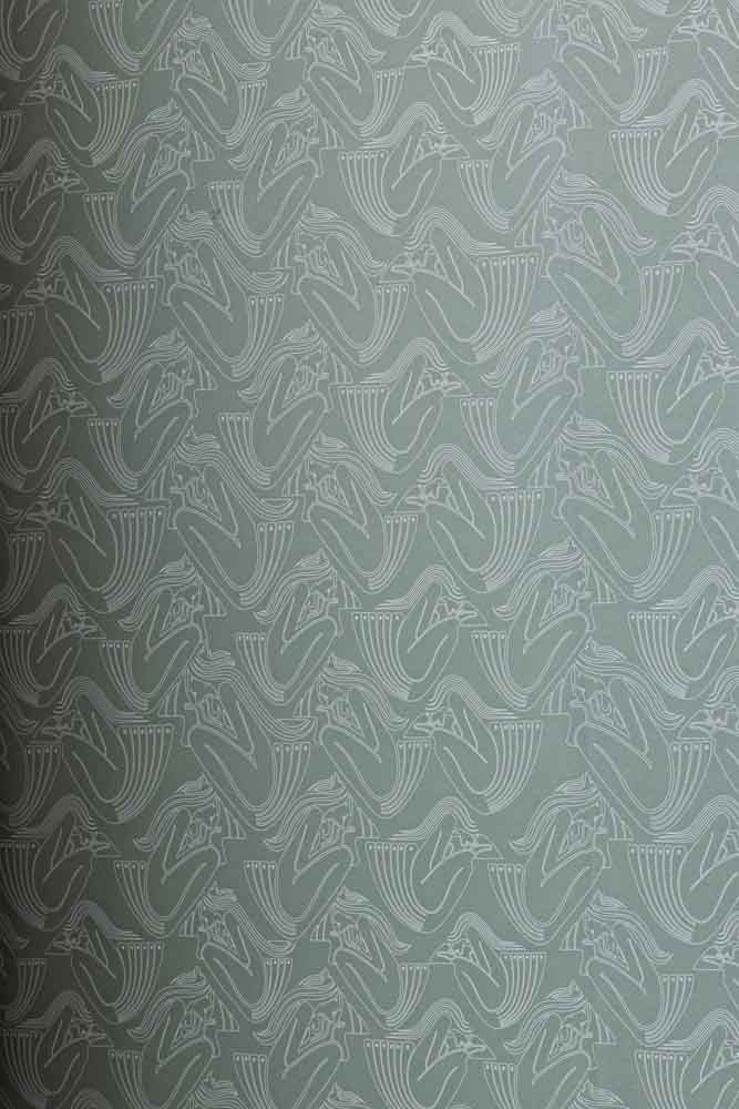 Rockett St George Deco Nymph Olive Wallpaper - Image 9