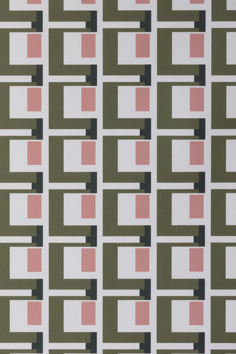 Rockett St George Electric Geometric Avocado Wallpaper - Image 5