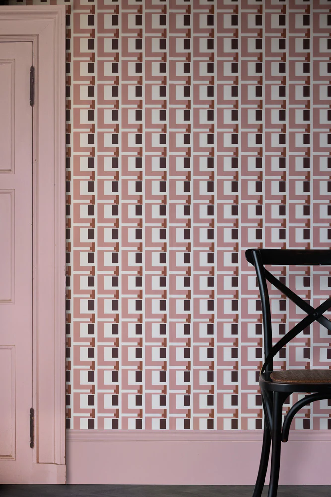 Rockett St George Electric Geometric Peach Wallpaper - Image 11