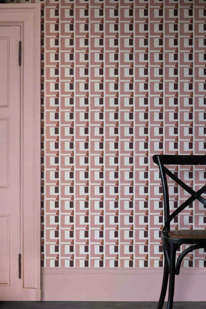 Rockett St George Electric Geometric Peach Wallpaper - Image 15