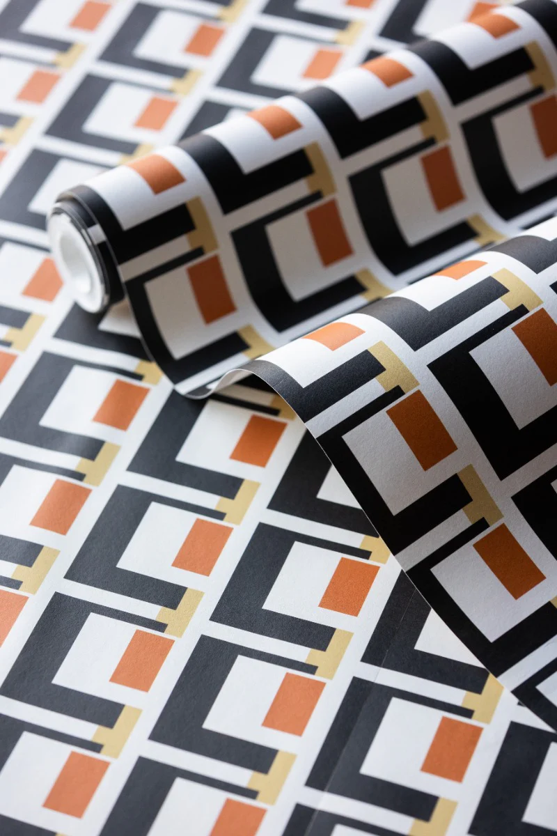 Rockett St George Electric Geometric Rust Wallpaper - Image 8